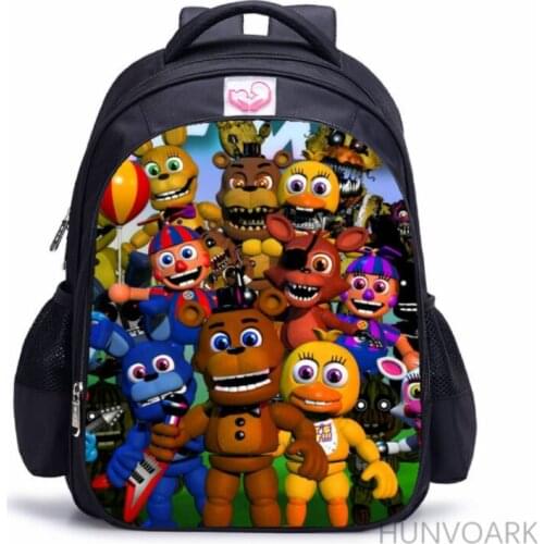 16inch FiveNightsatFreddys 3D Printing Backpack for Teenage Girls Boys Book Travel Bag Children School Backpacks