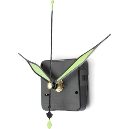 Luminous Silent Quartz Wall Clock Spindle Movement Green Quartz Wall Clock Mechanism Parts DIY Repair Set Kit Home Hands Tool