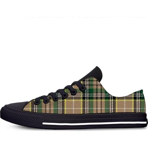 The Farrell Clan of Ireland tartan Fashion Funny Casual Cloth Shoes Low Top Lightweight Breathable 3D Print Men women Sneakers