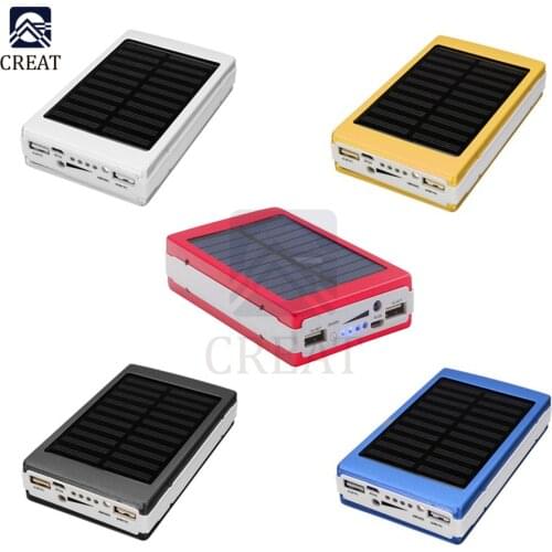 No Battery Power Bank DIY Box and Shell 5*18650 Battery Case Holder Solar Power Bank Case DIY Box Dual USB Power Bank DIY Kit