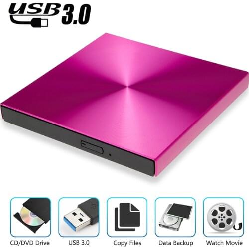 USB3.0 External DVD Burner DVD Reader CD-ROM Player Optical Drive For MacBook For Apple laptop Sunray Surface Scratch-proof