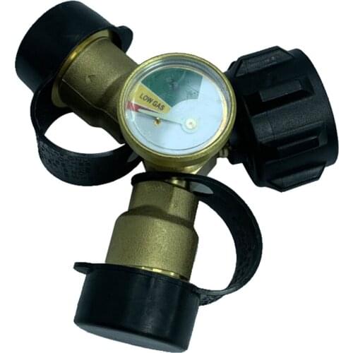 Y Shape Tank Gauge Level Indicator Leak Detector Pressure Meter Brass