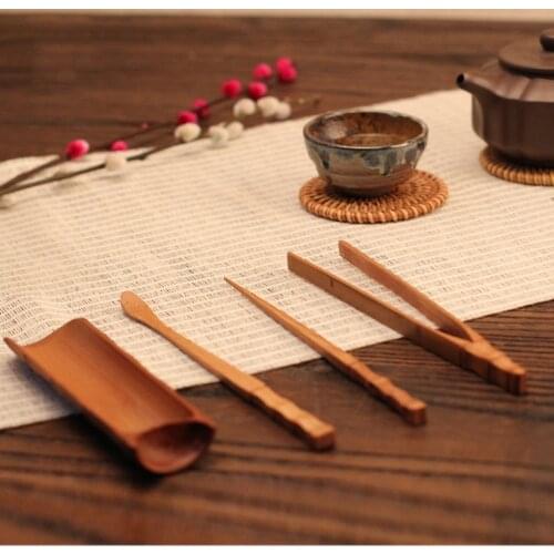 1x Gongfu Tea Utensil Bamboo Tools Set Tea Scoop Tea Matcha Tea Scoop