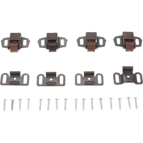 4PCS Cabinet door stopper Spring touch latch ball roller catches cabinet wardrobe Stoppers Damper Buffer Furniture Hardware