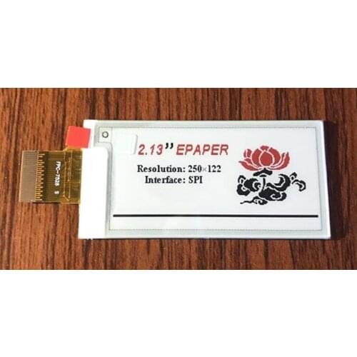 2.13 inch 24PIN SPI Black White Red E-INK E-Paper Display Screen (AM EPD) 250*122