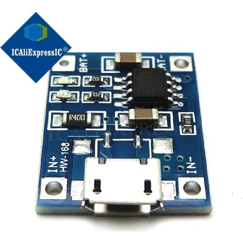 5PCS USB 5V 1A TP4056 Lithium Battery Charger Module Charging Board With Protection Dual Functions 1A Li-ion