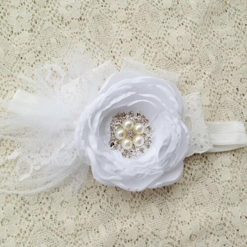 Free Shipping Big Burned Flower Girl Headband Kids Hair Accessories