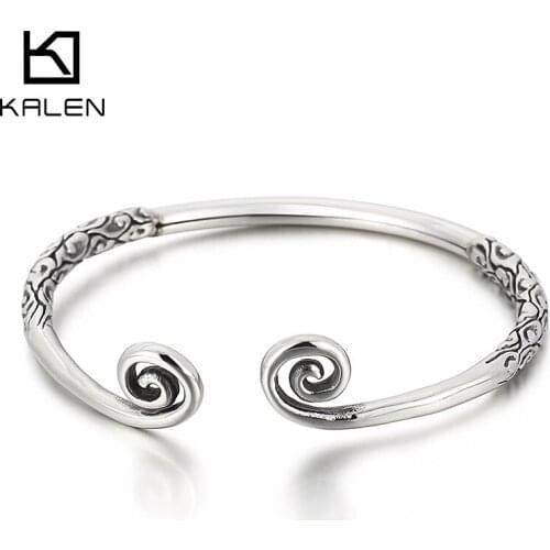 Kalen Mythology Amulet Bracelet Stainless Steel Mens Fashion Faith Cuff Bangles Jewelry