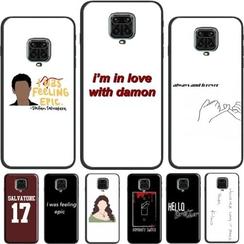 Vampire Diaries Quotes Case For Xiaomi Redmi Note 8 9 Pro Note 9S 8T 9 9C 9A 9T Cover For Redmi Note 10 Pro Shell