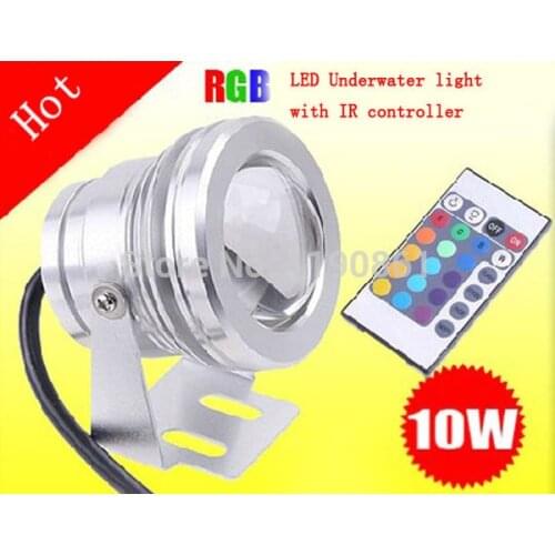 RGB Led underwater Light Landscape light 1000LM Waterproof IP67 12v 10W led spotlight led Flashlight Fountain light