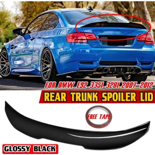 E92 Spoiler Wing Lip PSM Style Car Rear Trunk Boot Lip Spoiler Wing Lid For BMW E92 335i 328i 2007-2012 Rear Wing Lip Extension