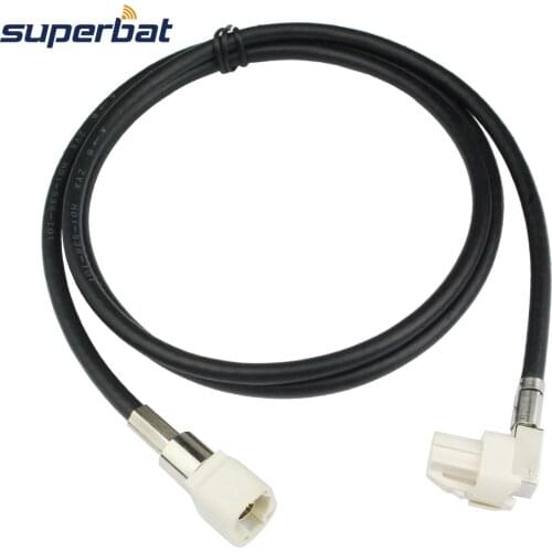 Superbat HSD Cable Assembly Fakra B Coding Right Angle Jack to Fakra B Coding Straight Male Plug Dacar 535 4pole 120cm