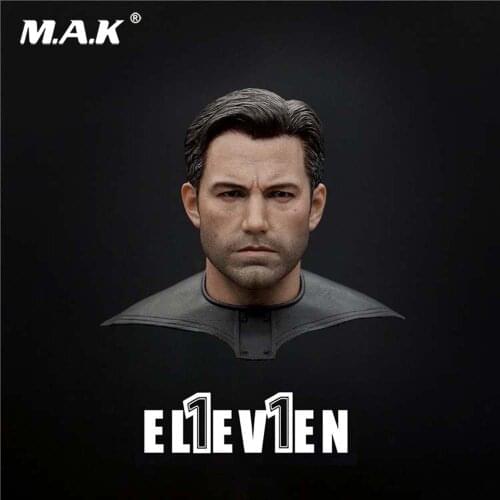 Collectible 1/6 Scale ELEVEN Mr. Rich Bat Ben Male Head Sculpt Carved Model for 12'' Male Figure Doll Body Accessory