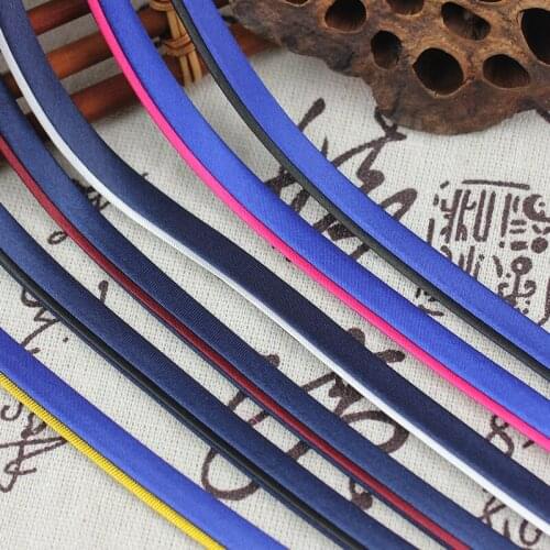 DIY Apparel Sewing 2-color polyester satin edge piping ribbon Clothing hand-decorated accessories Webbing 80M/lot