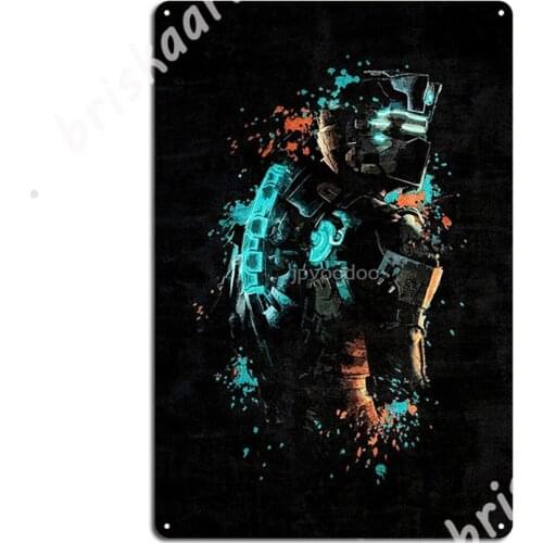 Dead Space Dark Splatter Metal Signs Club Party Wall Design Wall Decor Tin sign Posters