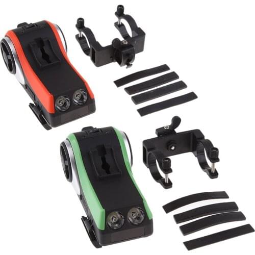 Multifunction Phone Mount Audio Bluetooth Speaker Cellphone Charger Green Orange