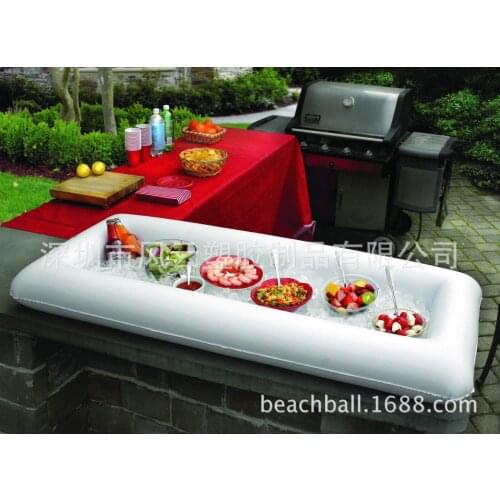 Inflatable ice bar, inflatable rectangular ice bar, inflatable salad plate, water inflatable ice bucket, ice trough