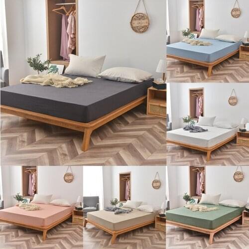 2021 New Product Cotton Yarn-dyed Washed Cotton Bed Sheet Single Product Cotton Mattress Cover Bedspread