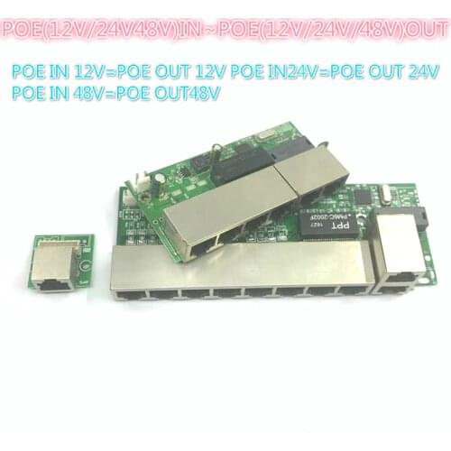 POE12V-24V-48V POE12V/24V/48V POE OUT12V/24V/48V poe switch 100 mbps POE poort;100 mbps UP Link poort; poe powered switch NVR