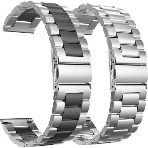 20mm 22mm Metal Watchbands Quick Release Stainless Steel Watch Strap Smartwatch Straps for Samsung Galaxy Watch 4 3 45mm 46mm