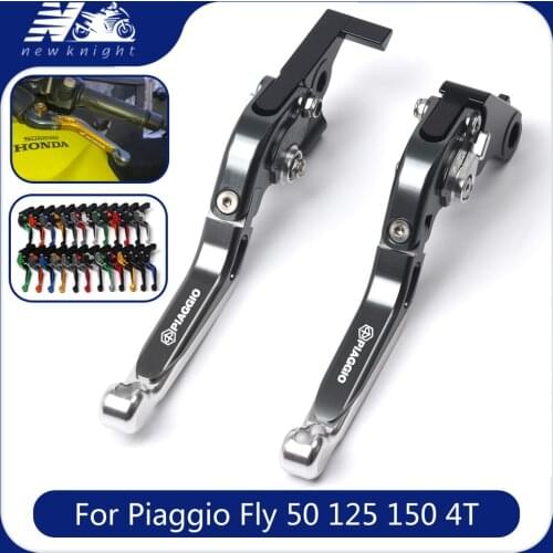 For Piaggio Fly 50 125 150 4T NRG Power DD DT Liberty 125 Leader Motorcycle Accessories Folding Extendable Brake Clutch Levers