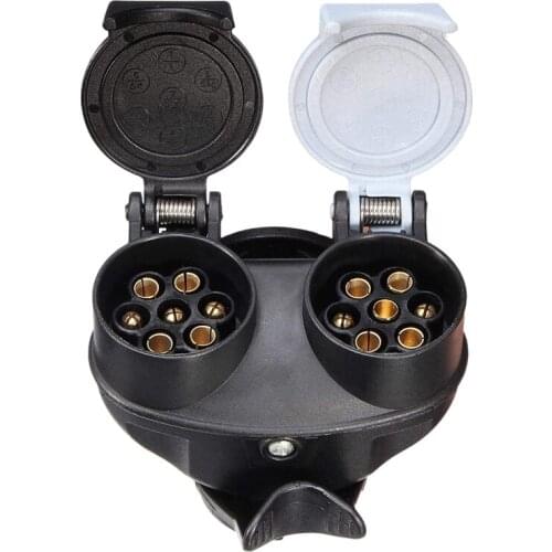 Trailer Plug Socket 13 to 7 Pin N & S Sockets Towbar Towing Conversion 12V Trailer Wiring Connector Plug Adapter EU Plug