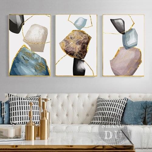 Modern Abstract Marble Lines Canvas Painting Nordic Posters and Prints Wall Art Pictures for Living Room Home Decoration
