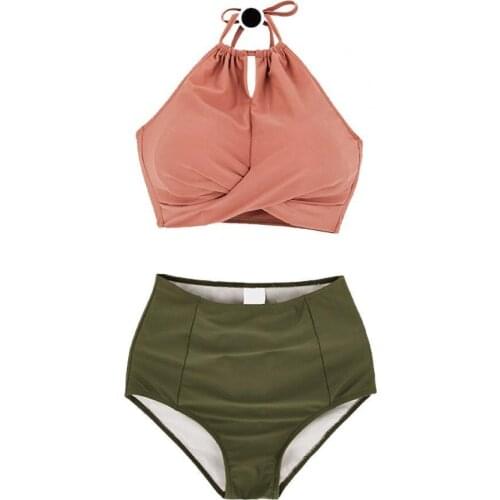 Student Swimsuit Drawstring Gathered Bikini Girls Contrast Color Swimwear Adjustable Bodysuit Bathing Suit Swim Wear Dress