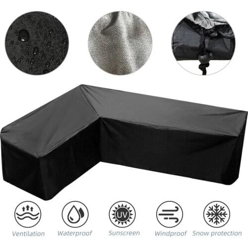 Outdoor Elastic Sofa Cover L Shape Cover for Living Room Spandex Waterproof Sofa Slipcovers Protector All-inclusive Couch Cover