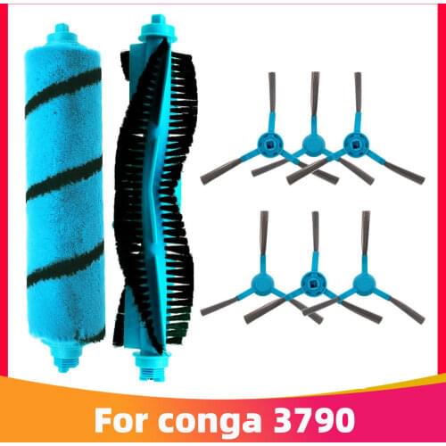 High Performance Main Roller Side Brush Replacement Parts for Conga 3790 Robot Vacuum Cleaner Spare Parts Accessories