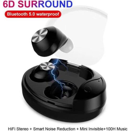 X28 TWS 5.0 True Wireless Earbuds 6D Stereo X28 Bluetooth Earphones Mini TWS Waterproof Headfrees with 800mAh charging box