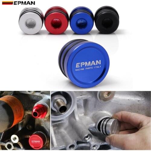 REAR BLOCK BREATHER PLUG FOR HONDA ACURA B16 B18 M28 TO 10AN default color:Blue (BLUE /RED/BLACK/SILVER)EP-FG005