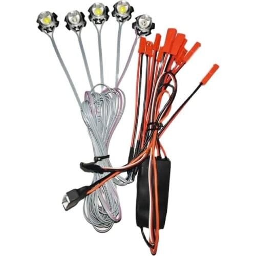 1Set LED Strobe Light Flashing Bright Navigation Explosion-flashing Lamp 2S 3S 4S 5S 6S Lipo Parts for RC Aircraft FPV
