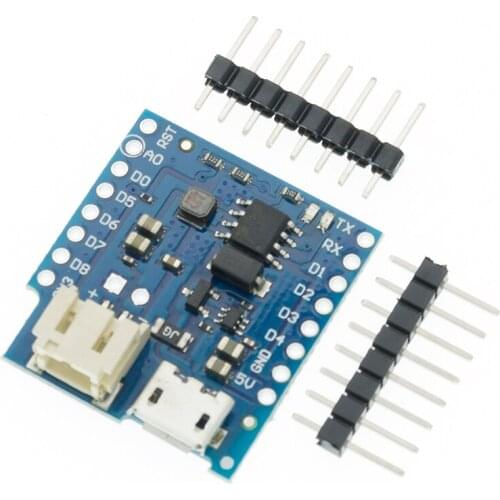 10pcs Battery Shield V1.2.0 For WEMOS D1 mini single lithium battery charging & boost 10PCS/LOT