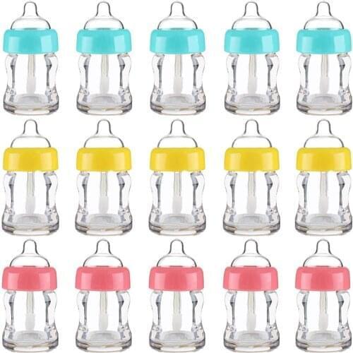 100pcs Empty Lip Gloss Tubes Baby Bottle Shaped Lipgloss Wand Tube Refillable Lip Glaze Holder Container DIY Makeup
