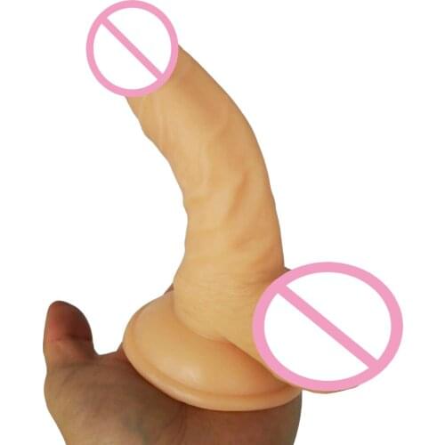 16*3.5CM Small Dildo Suction Cup Female Masturbation Realistic Penis G-spot Orgasm Anal Plug Sex Toys for Women Adult Product