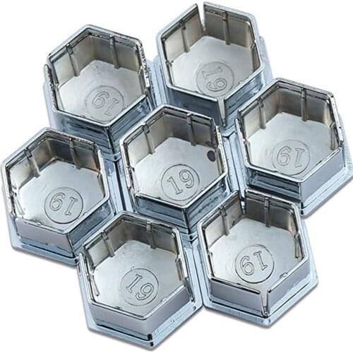 16 Pcs 19mm Tire Screw Cap Metric Hex Bolt Cap For Peugeot 307 308 408 206 207 Wheel Nut Rim Cover Decor