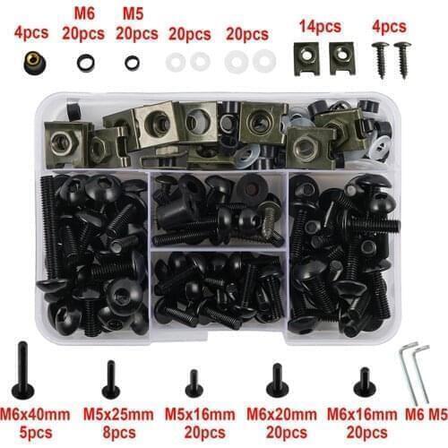 177PCS Fairing Bolt Kits Bodywork Screws Nut For BMW R1200RT R1200GS LC GS 1250 ADVENTURE F800R R NINE T K1600GT F850GS G310R