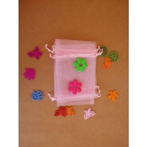 30*40cm 200pcs Organza Bag Pink Drawstring bag jewelry packaging bags for tea/gift/food/candy small transparent Yarn bag