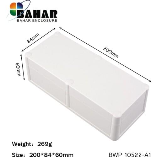 4PCS/lot IP68 ABS plastic waterproof enclosure Diy instrument case wire connection box outdoor box for electrical 200*84*60mm