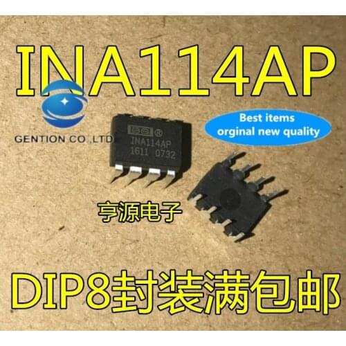 5PCS INA114 INA114AP INA114BP DIP8 in stock 100% new and original