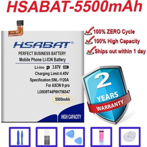 Top Brand 100% New 5500mAh LI3939T44P8H756547 Battery for ZTE A2020 A2020N2 Axon 10 Pro Axon 10 Pro 5G A2019 Pro AXON 9 Pro