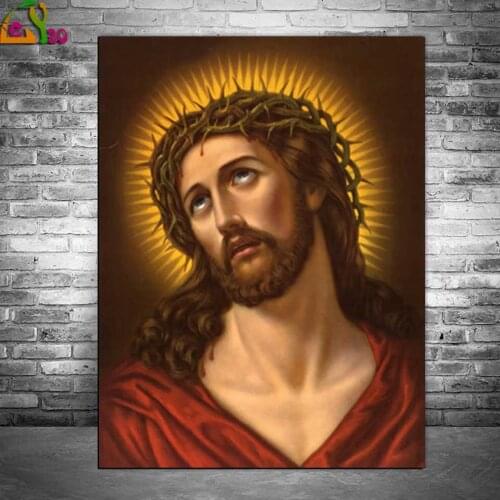 5d diy Diamond Painting Christian jesus diamond Embroidery full round square diamond Mosaic Diamond cross stitch home decor