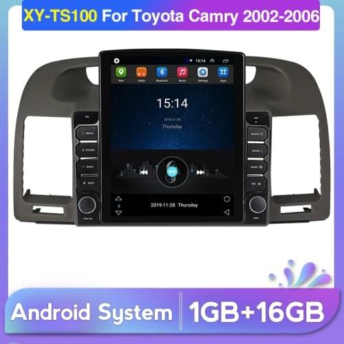 Car Radio Multimedia Player For Toyota Camry 2002 2003 2004 2005 2006 navigation GPS Video player Tape Recorder with DSP 2.5D