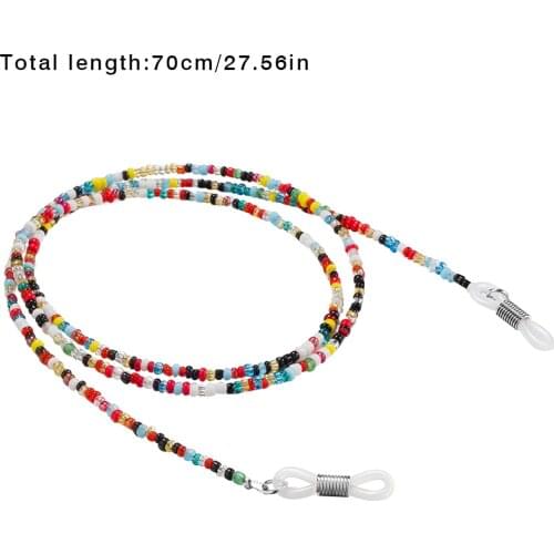 1Pcs Fashion Reading Glasses Chain Retro Beads Eyeglass Sunglasses Spectacle Cord with Tassels Neck Strap String Chain Eye wear