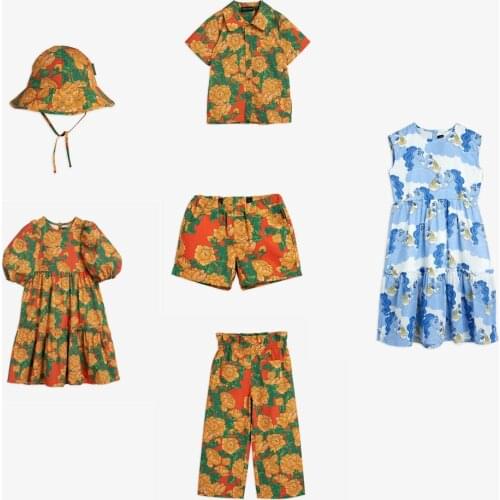 Toddler T Shirts Shorts Set 2021 Summer Mr Brand Kids Girls Dress Boys Tee Shirt Pant Printed Sisters Brothers Matching Cloth