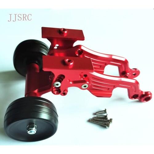 FOR ARRMA 1/8 TALION TYPHON Aluminum Alloy With Anti-Roll Wheel Adjustable angle air wing seat Tail wheel Round 5 AR320379