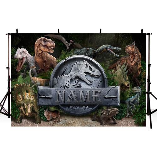 Jurassic Park World Dinosaur Backdrop for Photography Baby Birthday Party Backdrop Customize Backgrounds For Photo Studio