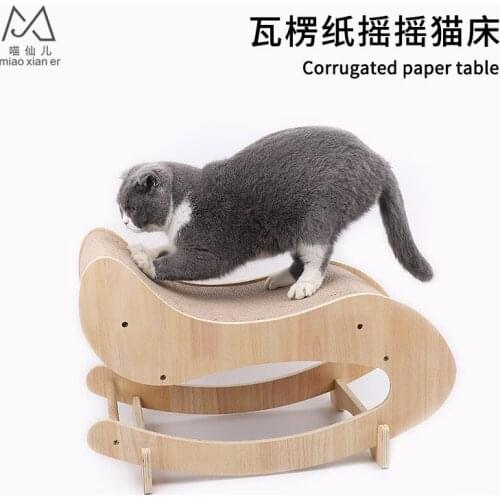Pet cat toy corrugated shaker scratching board grinding claw supplies