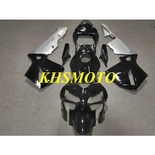 Motorcycle Fairing Kit for CBR600RR 03 04 CBR 600RR F5 2003 2004 CBR600 RR ABS Black Silver Bodywork+Gifts HY45